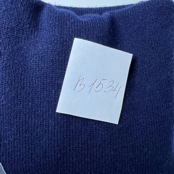 Glenmuir Pure Wool Vintage Blue Men’s Vest Button Down Size M Embroidered Logo - Picture 11 of 11